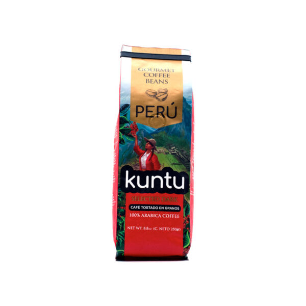 Café Gourmet Peruano Kuntu en Granos - Bolsa 250g